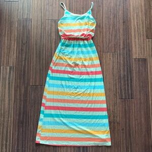 Bright Stripe Maxi Dress